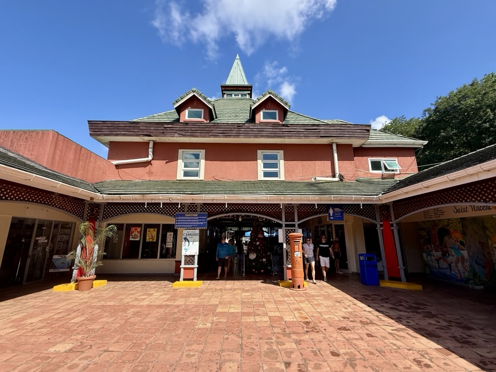 The cruise terminal in Kingstown, St Vincent and the Grenadines