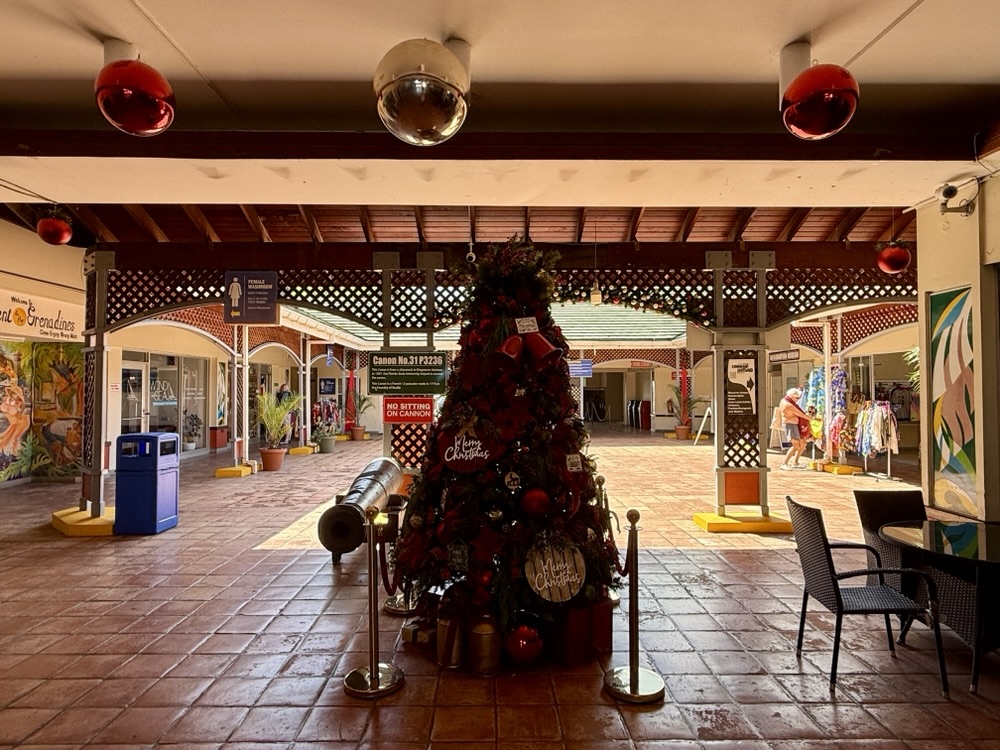 The cruise terminal in Kingstown, St Vincent and the Grenadines