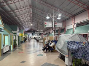 Shopping inside the port in Bridgetown