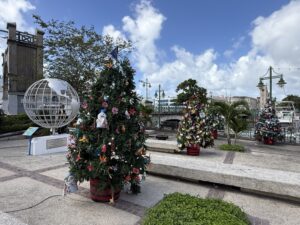 Christmas decorations in Barbados