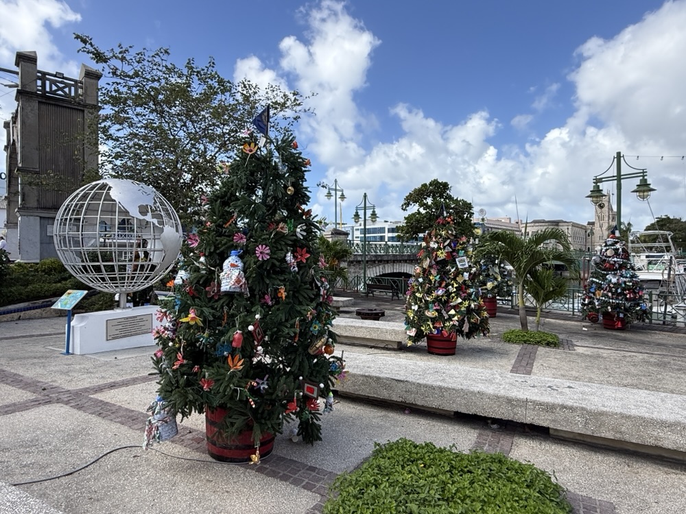Christmas decorations in Barbados