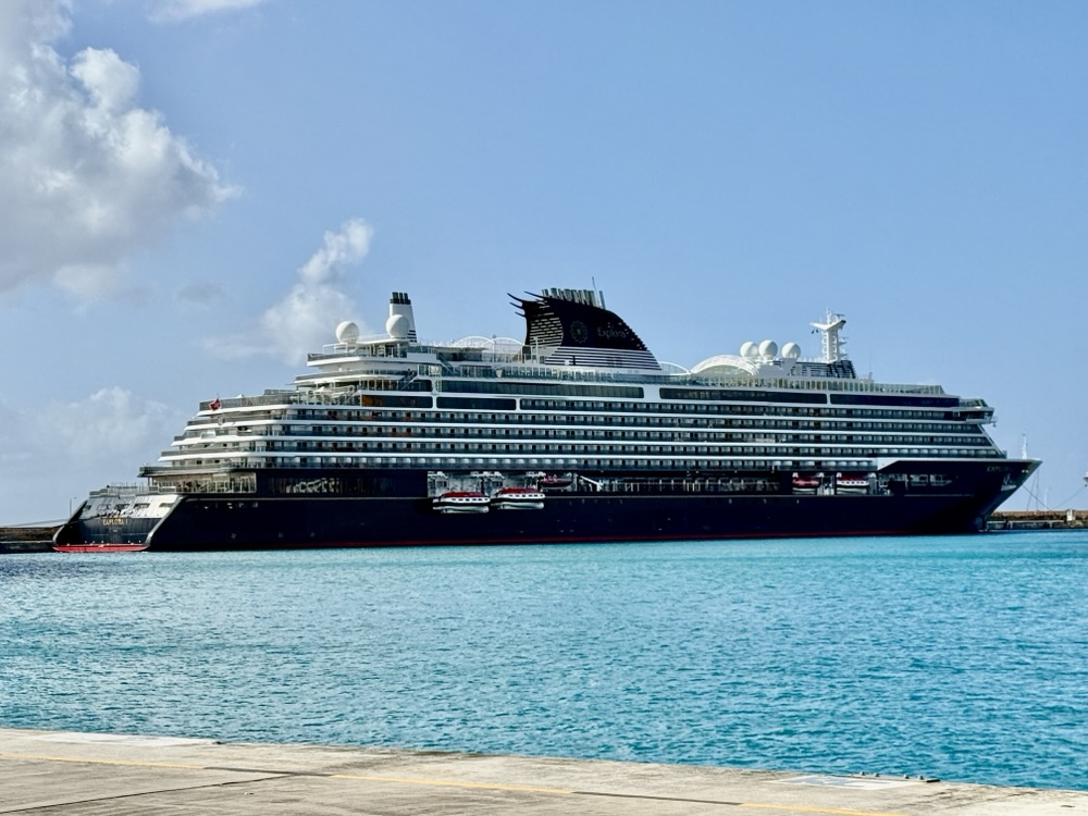 Explora I docked iin Bridgetown, Barbados on December 21, 2025