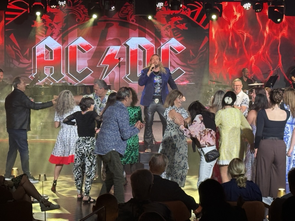 Nathan James performing on Explora Journeys