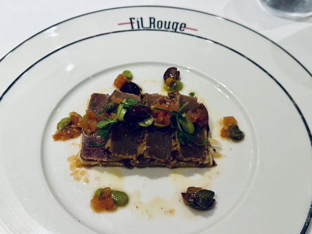 Tataki de thon rouge from Fil Rouge on Explora Journeys