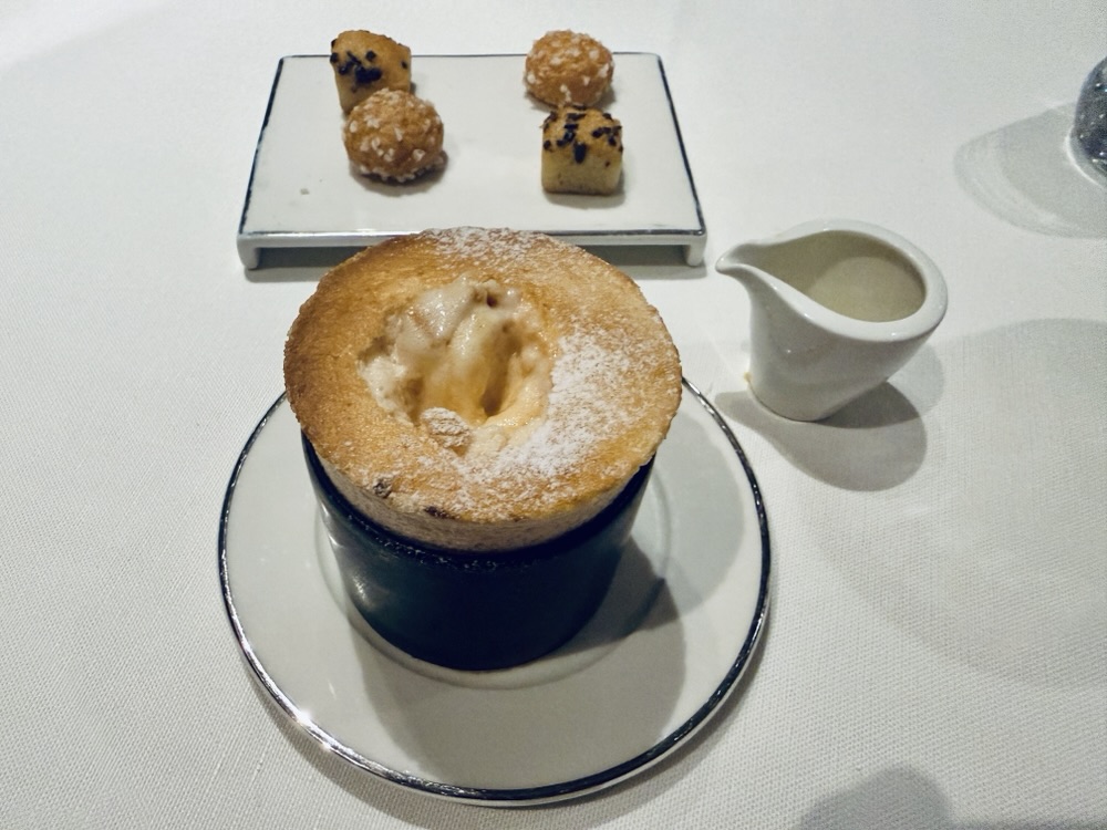 Orange soufflé from Fil Rouge on Explora Journeys
