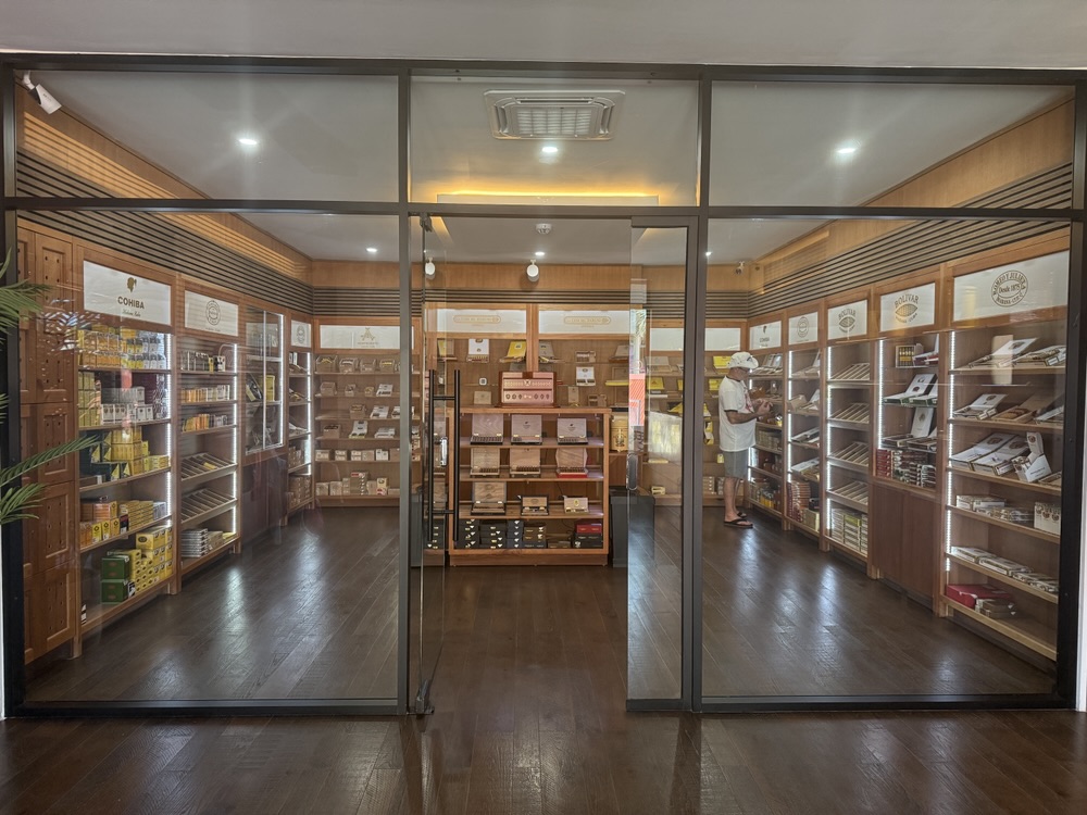 Humidor at La Casa del Habano in Antigua
