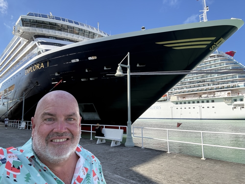 Explora I docked on St John's, Antigua on December 24, 2025