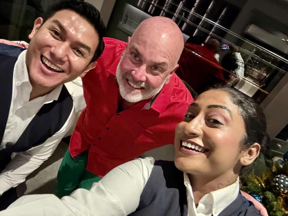 My service team for the night at Anthology on Explora Journeys