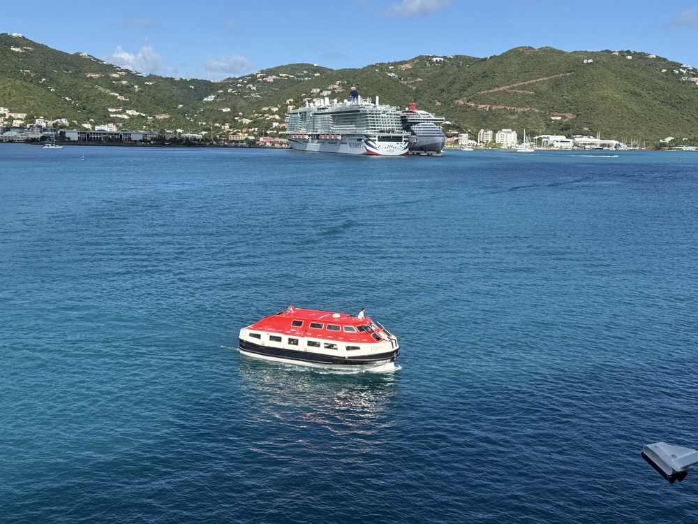 One of Explora I's tender boats in Tortola, BVI