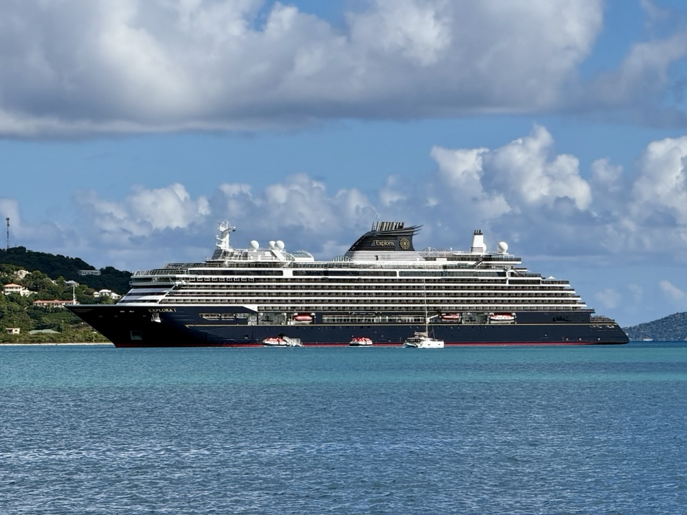 Explora Journeys Explora I at anchor in Tortola, BVI on December 26, 2025
