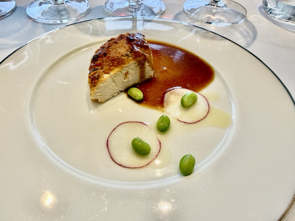 Parmesan-crusted chicken from Anthology on Explora Journeys