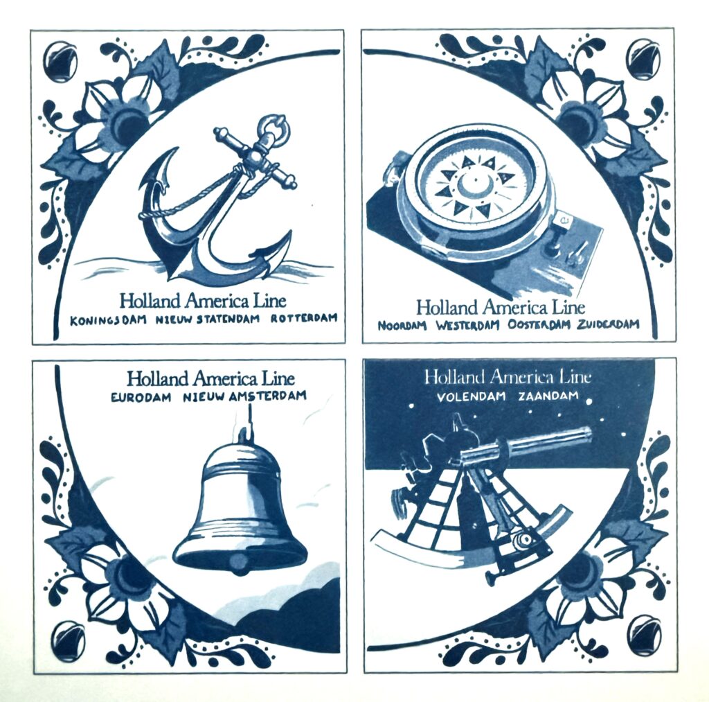 Holland America Line collectible tiles