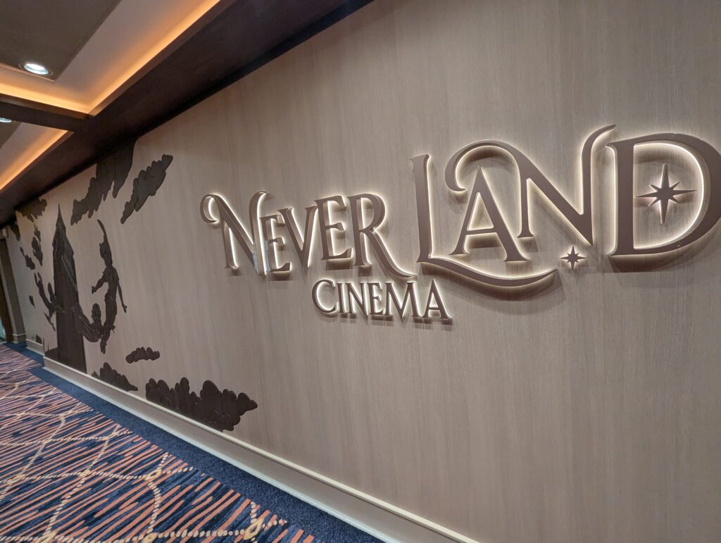 Neverland Theater on the Disney Treasure