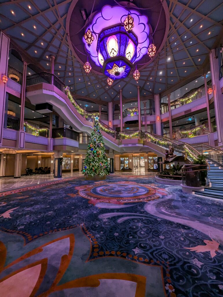 Grand Hall on the Disney Treasure