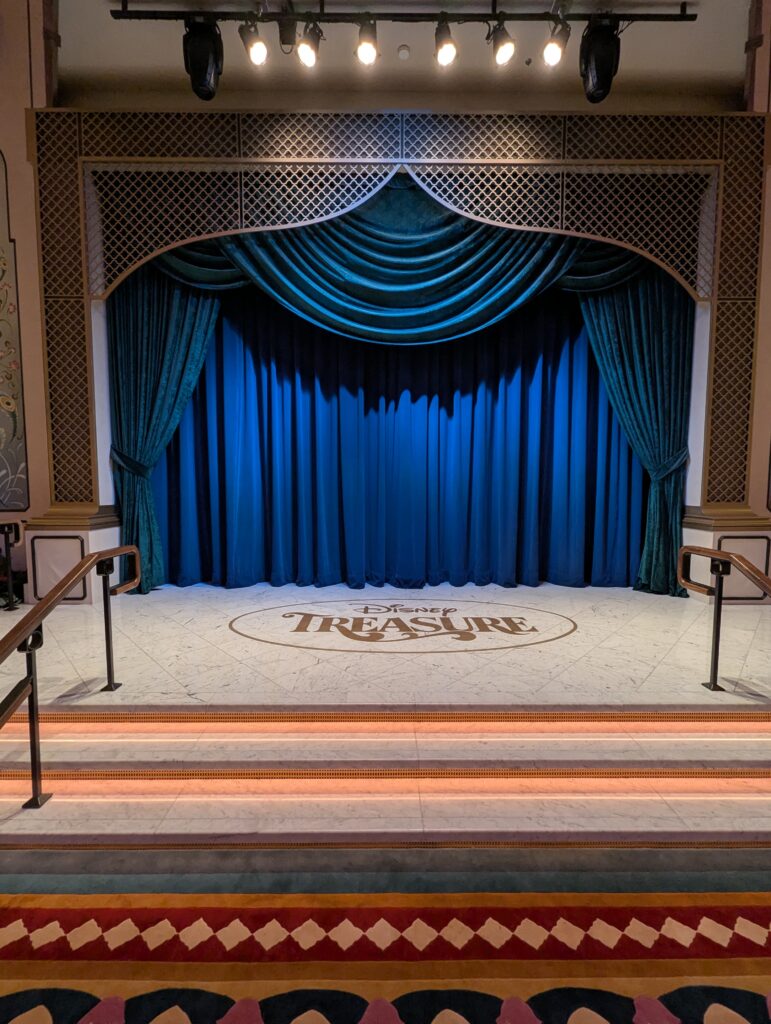 Stage in the Grand Hall on the Disney Treasure