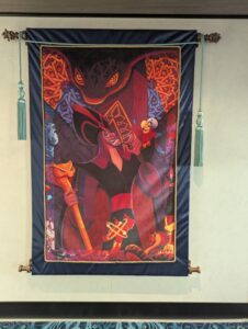 Tapestries in the Grand Hall on the Disney Treasure
