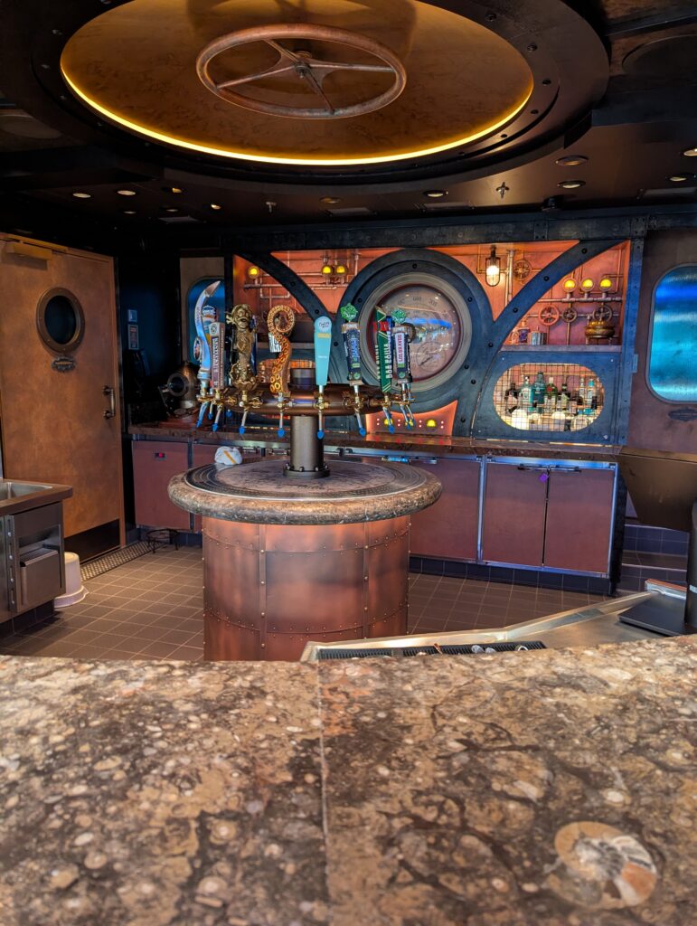 Periscope Pub on the Disney Treasure