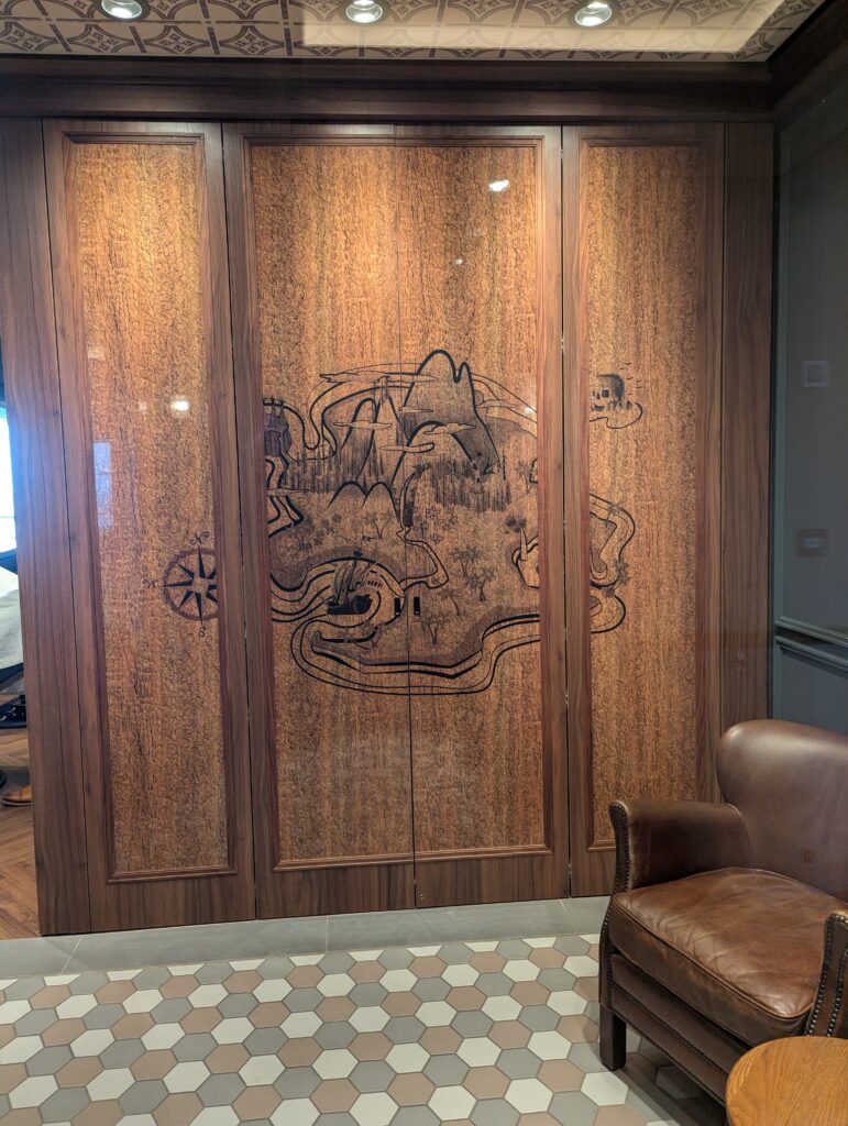 Hook's Barbery on the Disney Treasure