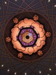 Chandelier in the Grand Hall on the Disney Treasure