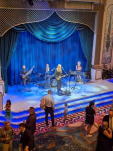 Jazz band entertainment in the Grand Hall on the Disney Treasure