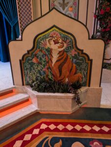 Rajah mosaic in the Grand Hall on the Disney Treasure