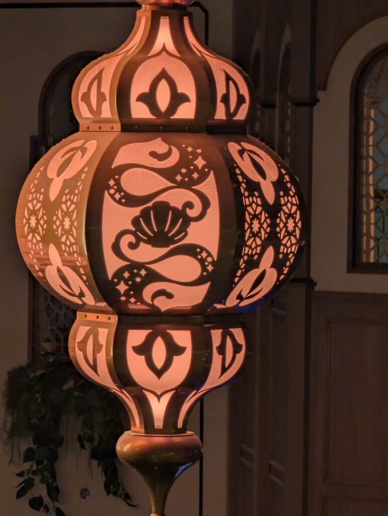 Ariel Lantern the Grand Hall on the Disney Treasure