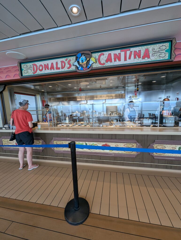 Donald's Cantina on the Disney Treasure