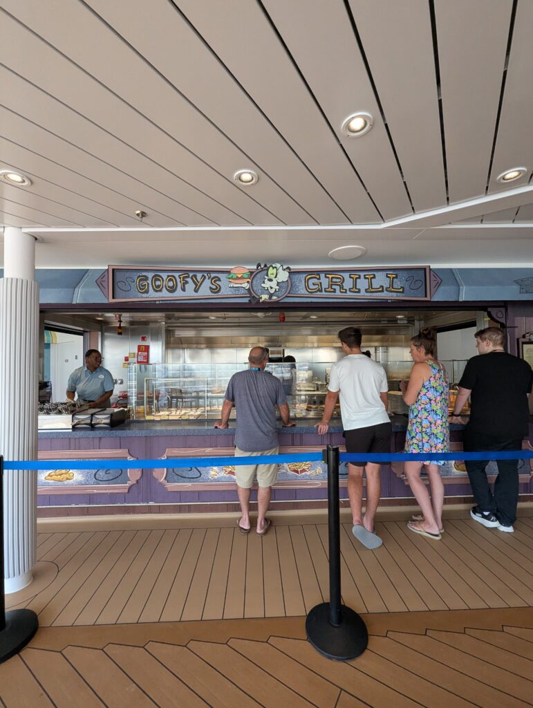 Goofy's Grill on the Disney Treasure