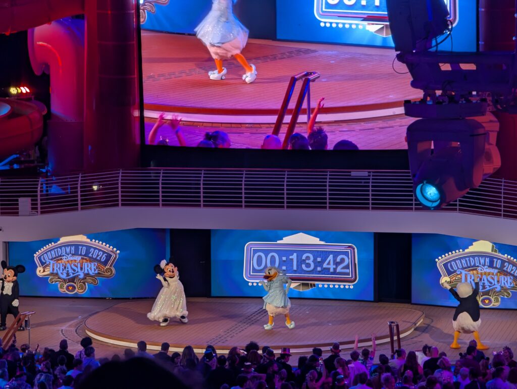 NYE Deck Party on the Disney Treasure