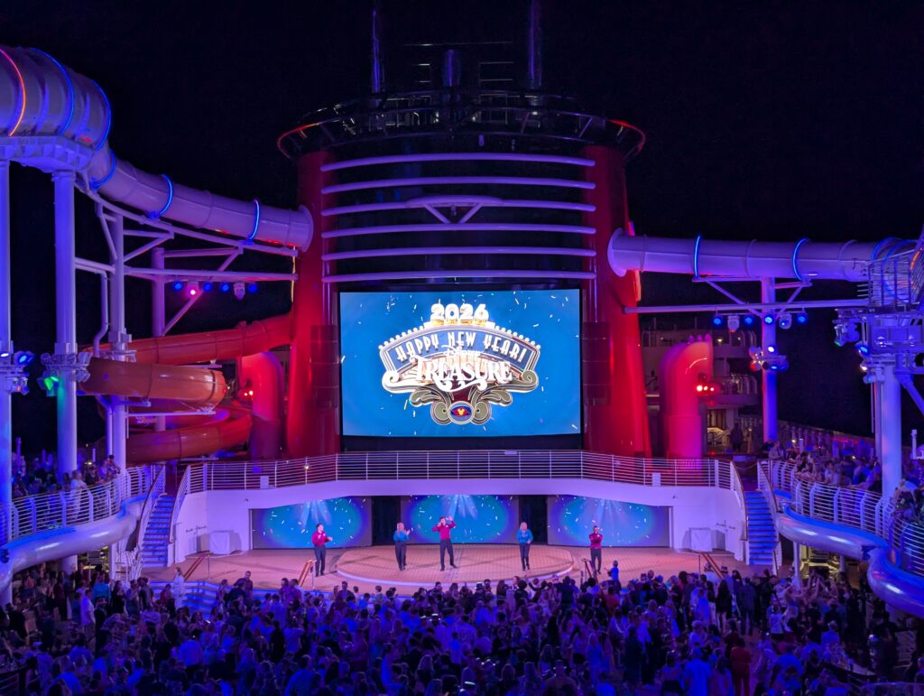 NYE Deck Party on the Disney Treasure