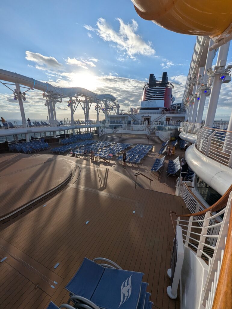 Pool Deck and Aqua Mouse on the Disney Treasure