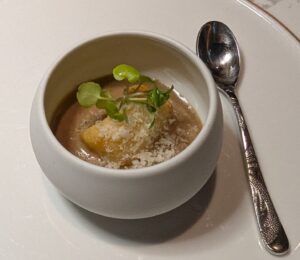 Mushroom Gnocchi in Palo Steakhouse on the Disney Treasure