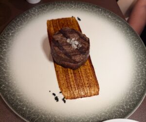 Filet Mignon in Palo Steakhouse on the Disney Treasure