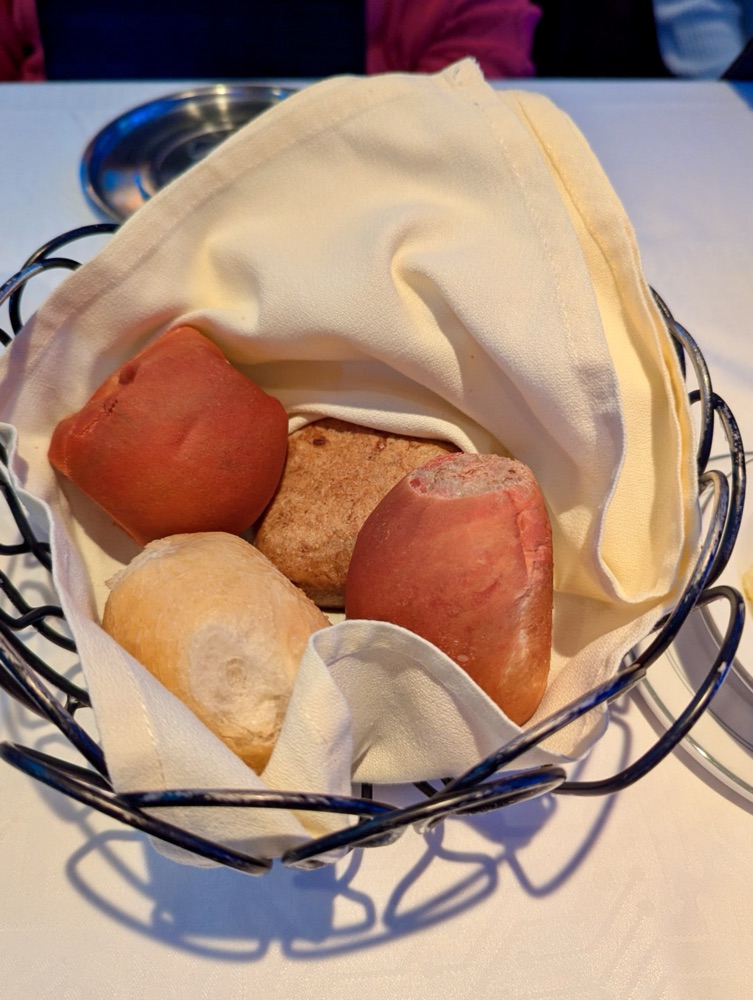 Bread service from the World of Marvel on the Disney Treasure