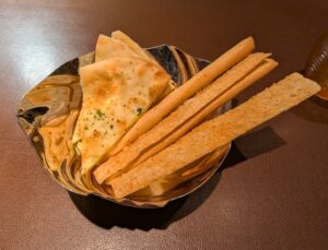 Bread service in Palo Steakhouse on the Disney Treasure