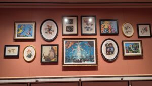 Stairwell artwork on the Disney Treasure