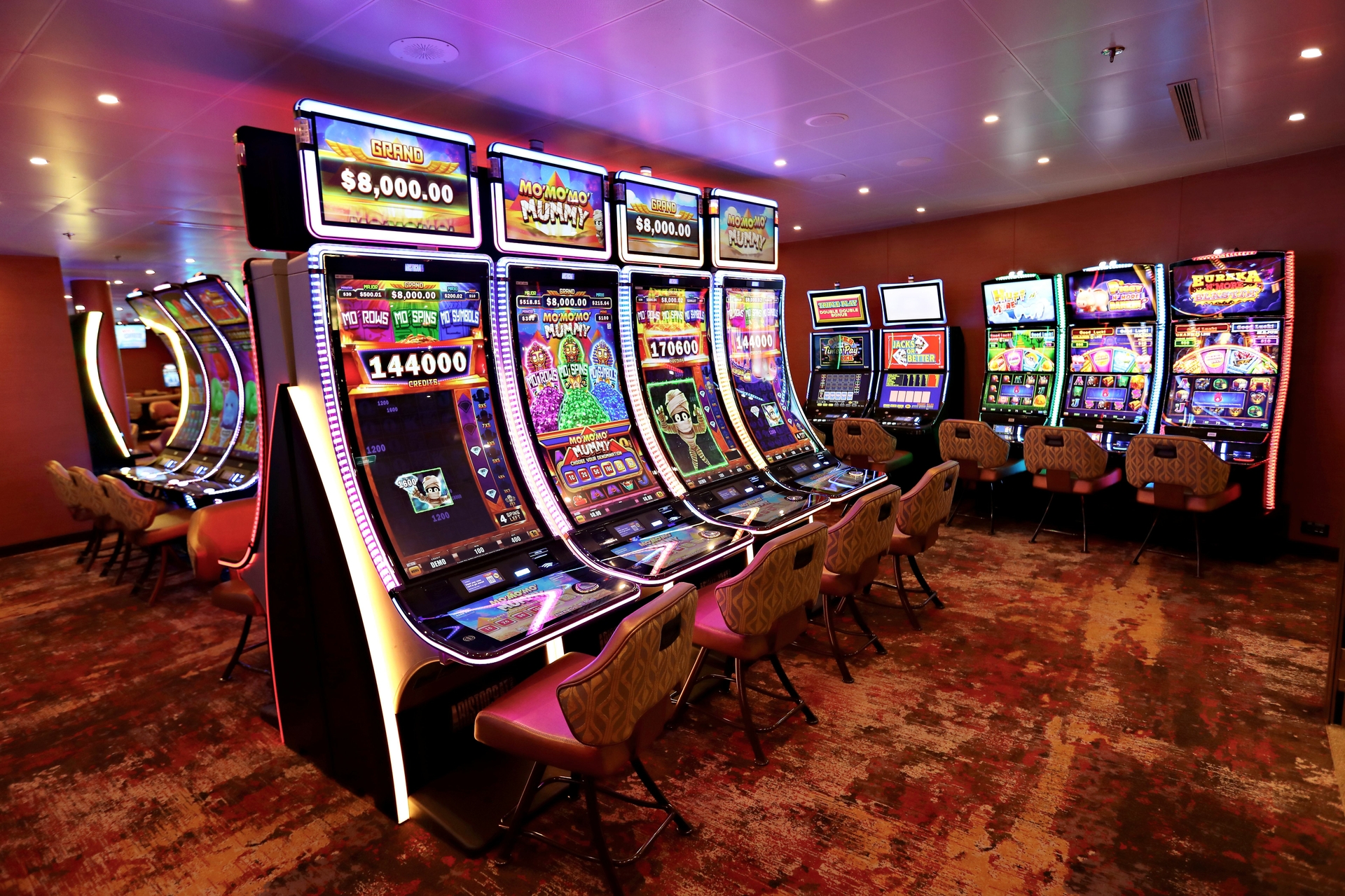 Enhanced and expanded casino on Carnival Conquest