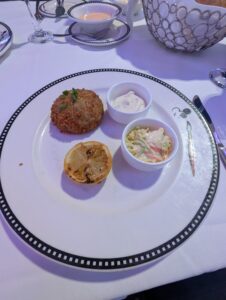 Maryland Crab Cake from Marvel Day at Sea on the Disney Magic