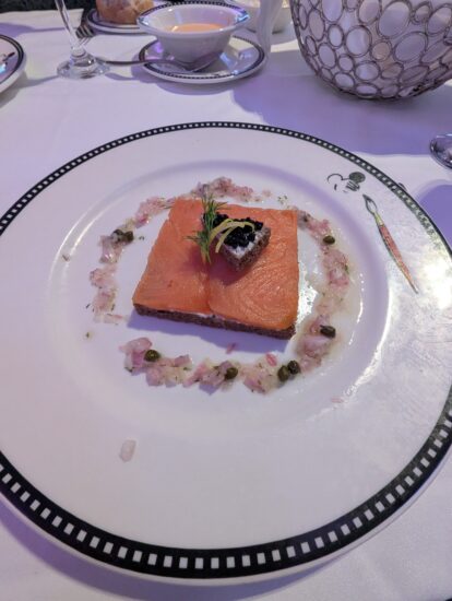 Sliced Smoked Salmon from Marvel Day at Sea on the Disney Magic