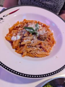 Mjolnir Meatballs and Pasta from Marvel Day at Sea on the Disney Magic