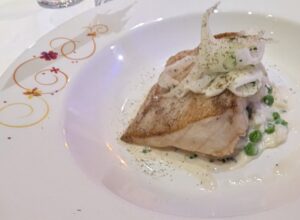 Pan Seared Corvina from Rapunzel's Royal Table on the Disney Magic