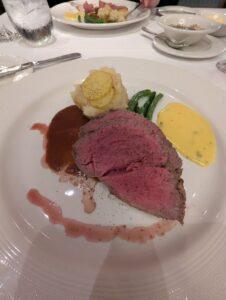 Chateaubriand from Lumiere's on the Disney Magic