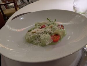 Pesto Gnocchi at Palo on the Disney Magic