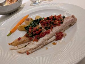 Dover Sole at Palo on the Disney Magic