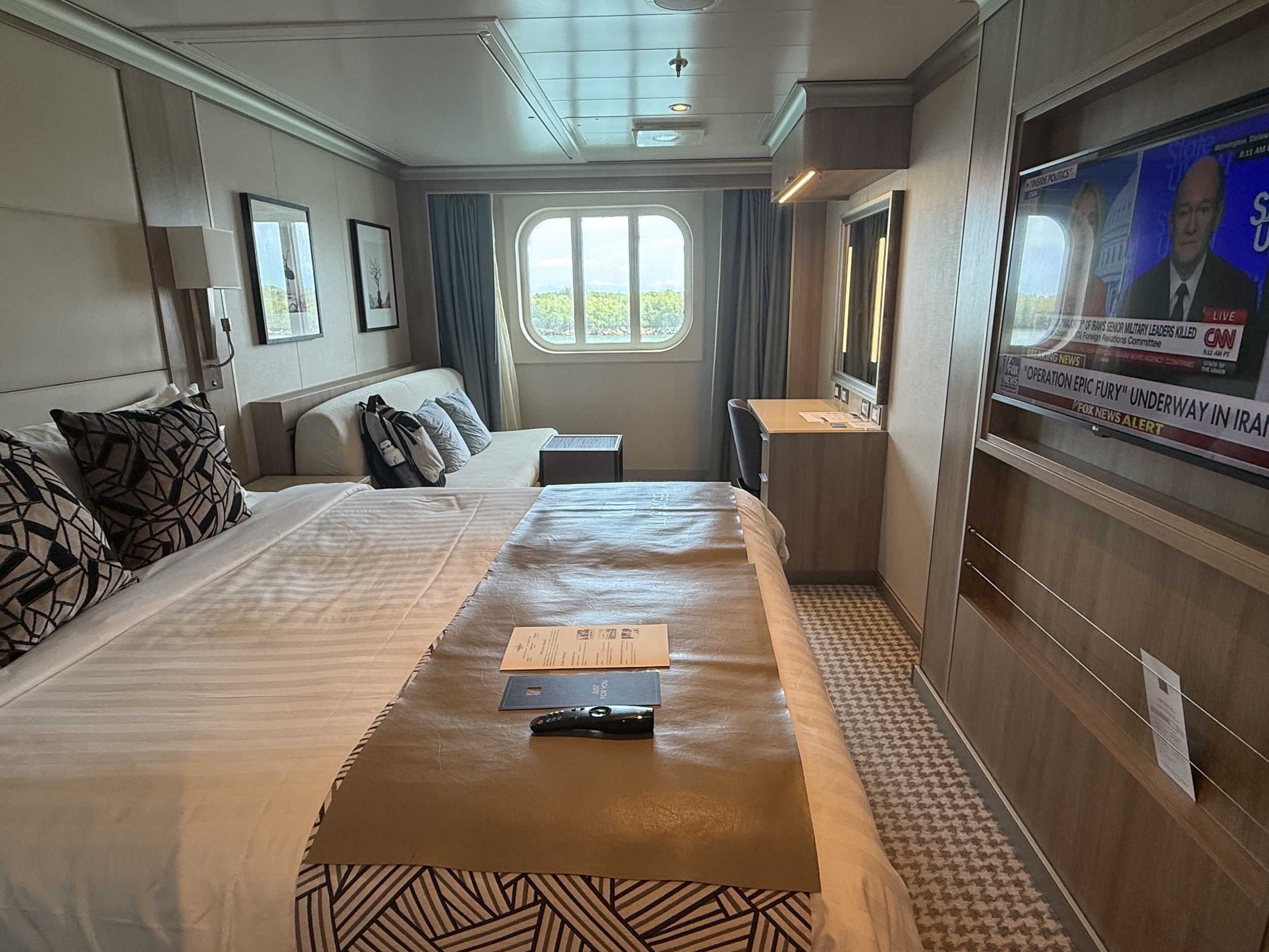 Family Ocean View stateroom 1028 on Holland America's Rotterdam