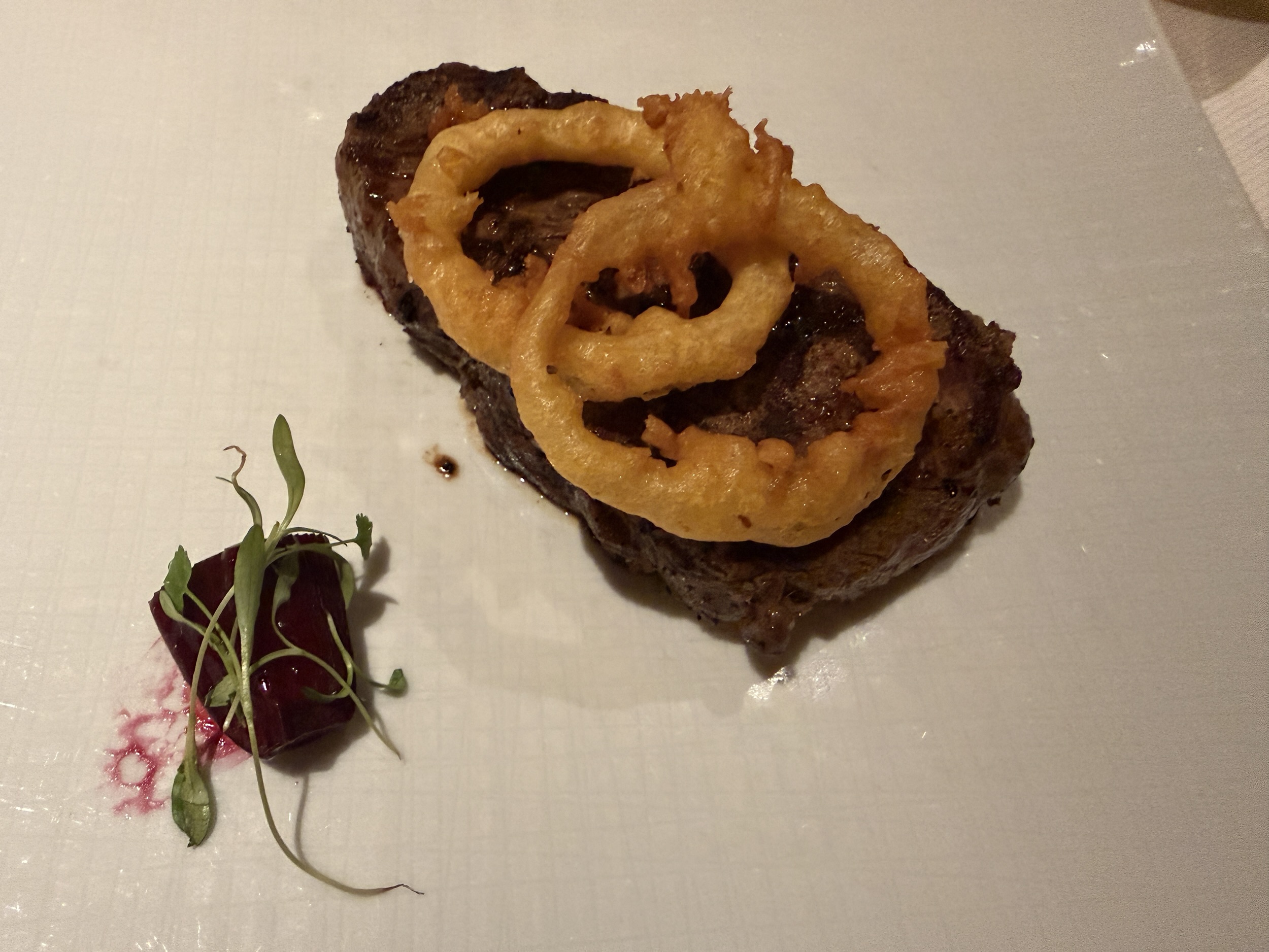 New York Strip from Pinnacle Grill on Holland America