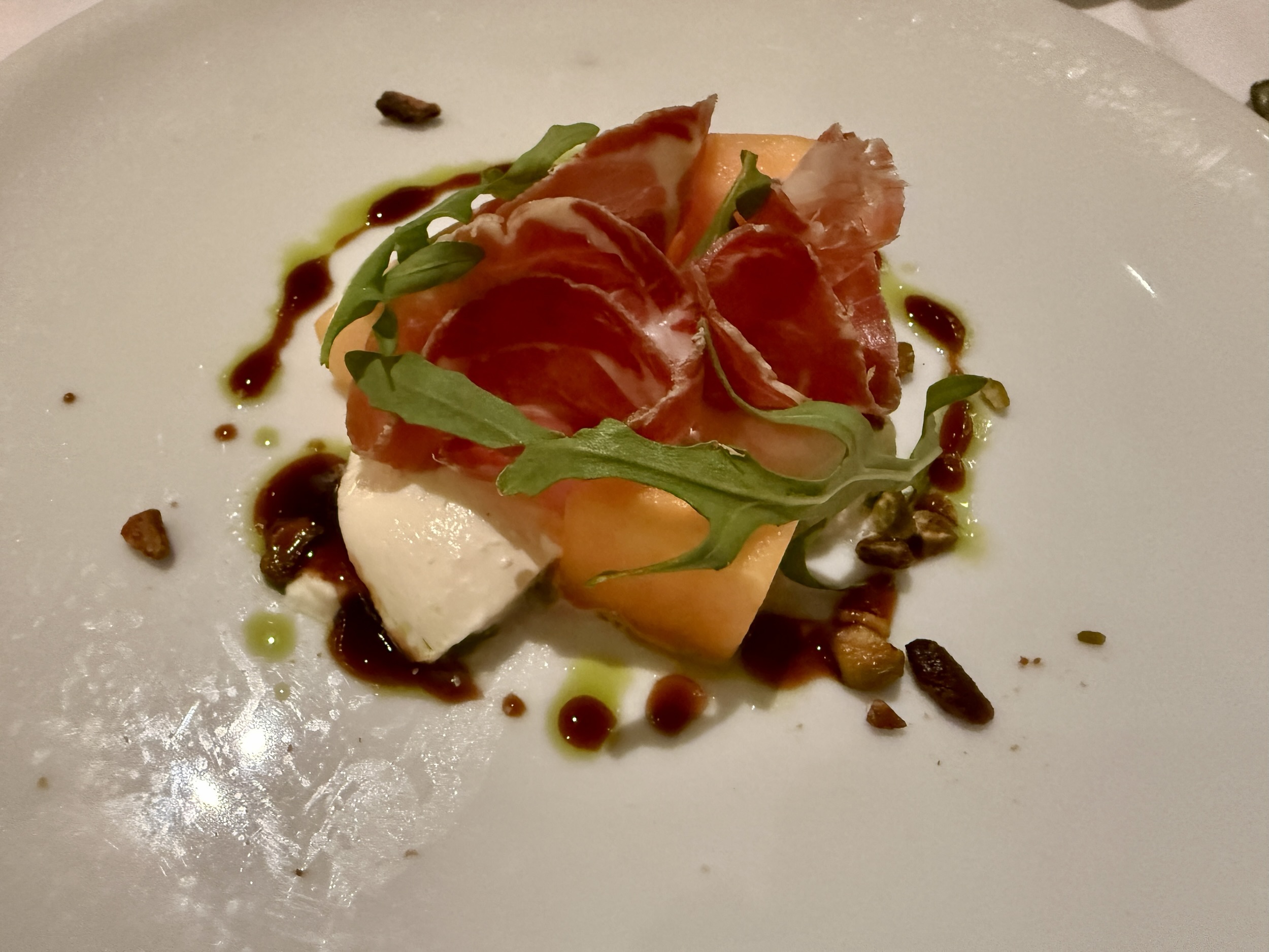 Coppa, Burrata, Cantaloupe salad from the MDR on Rotterdam
