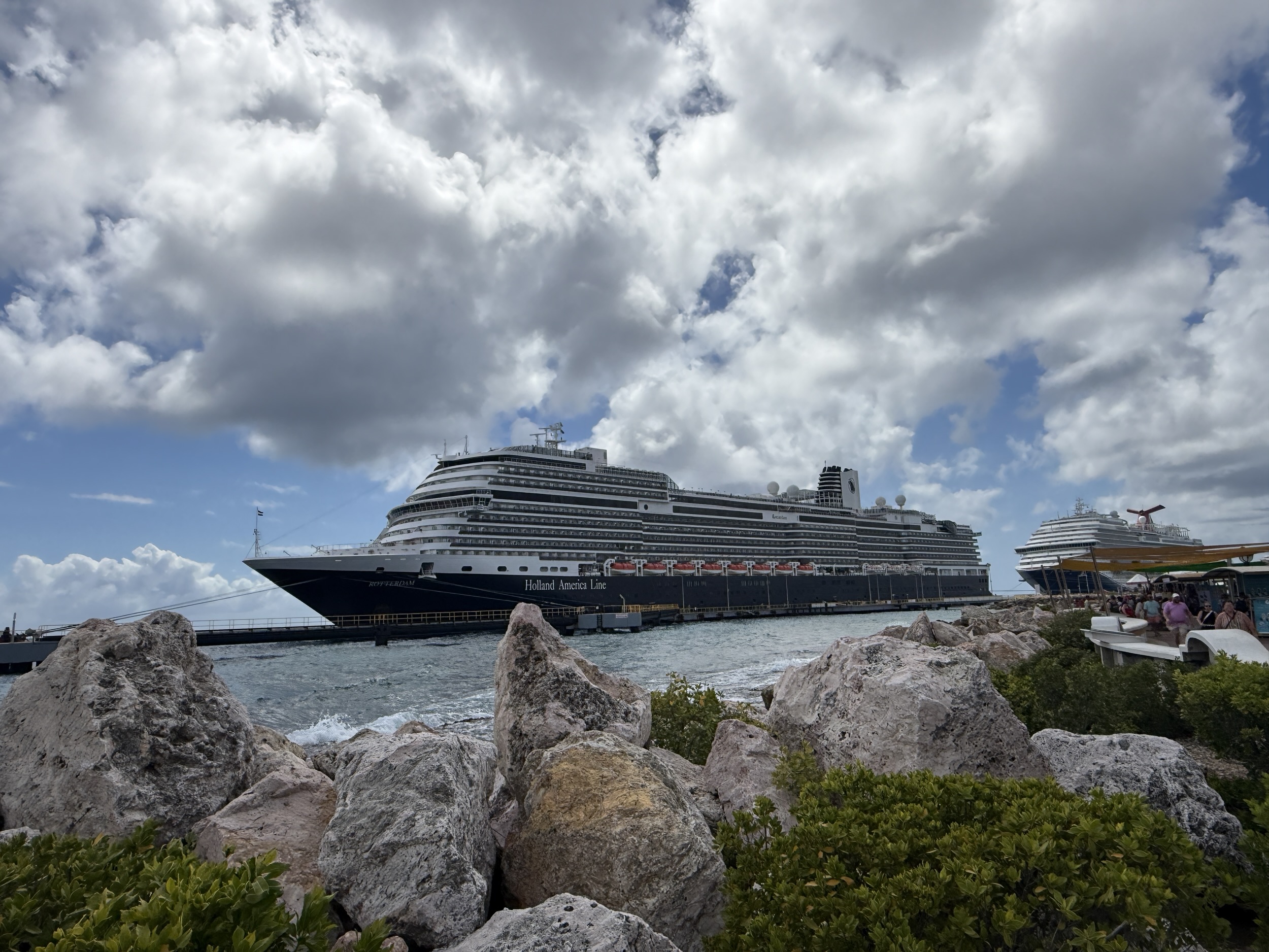 Rotterdam docked in Curacao on March 5, 2026