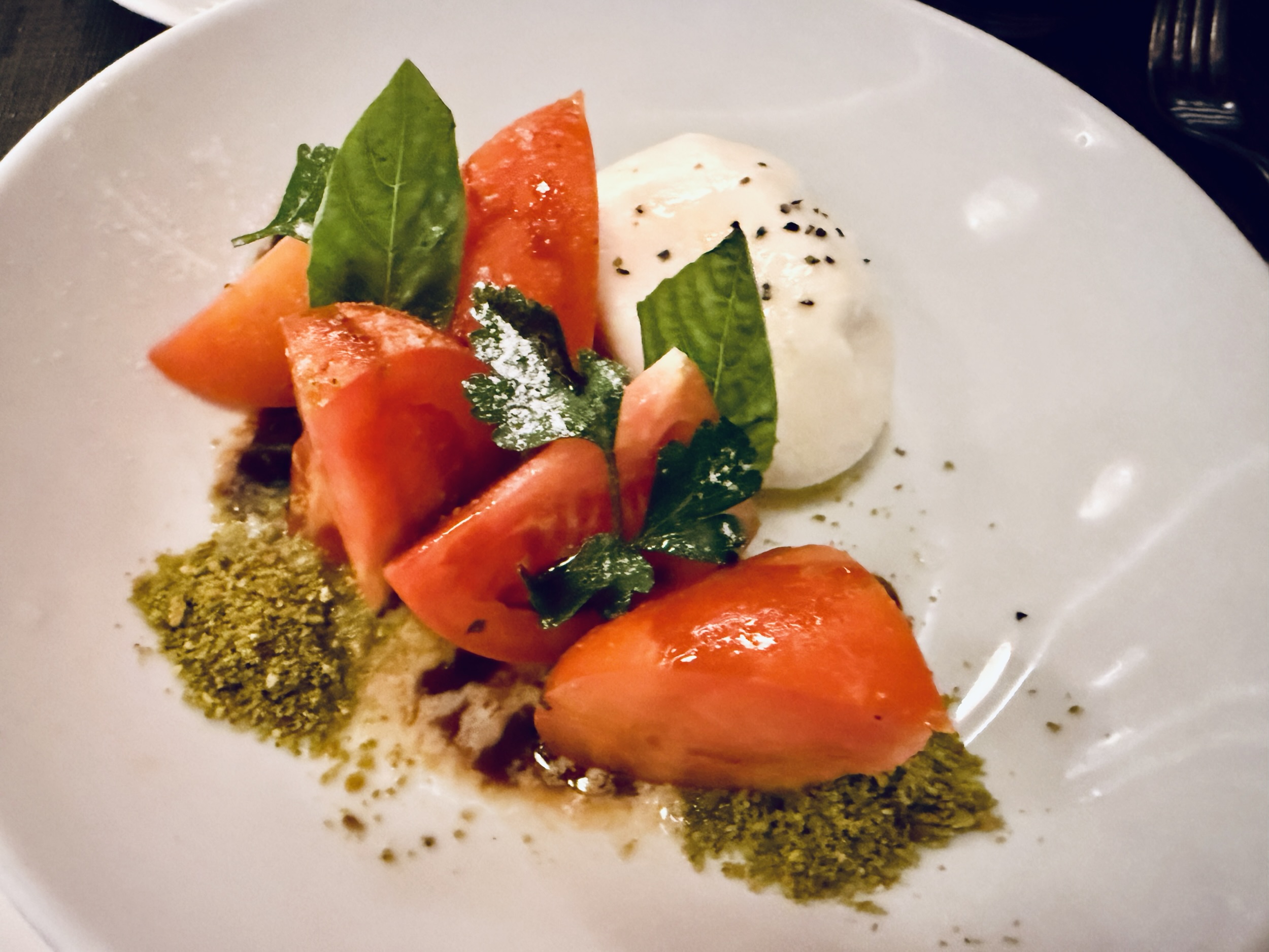 Burrata and Tomato salad from Canaletto on Rotterdam