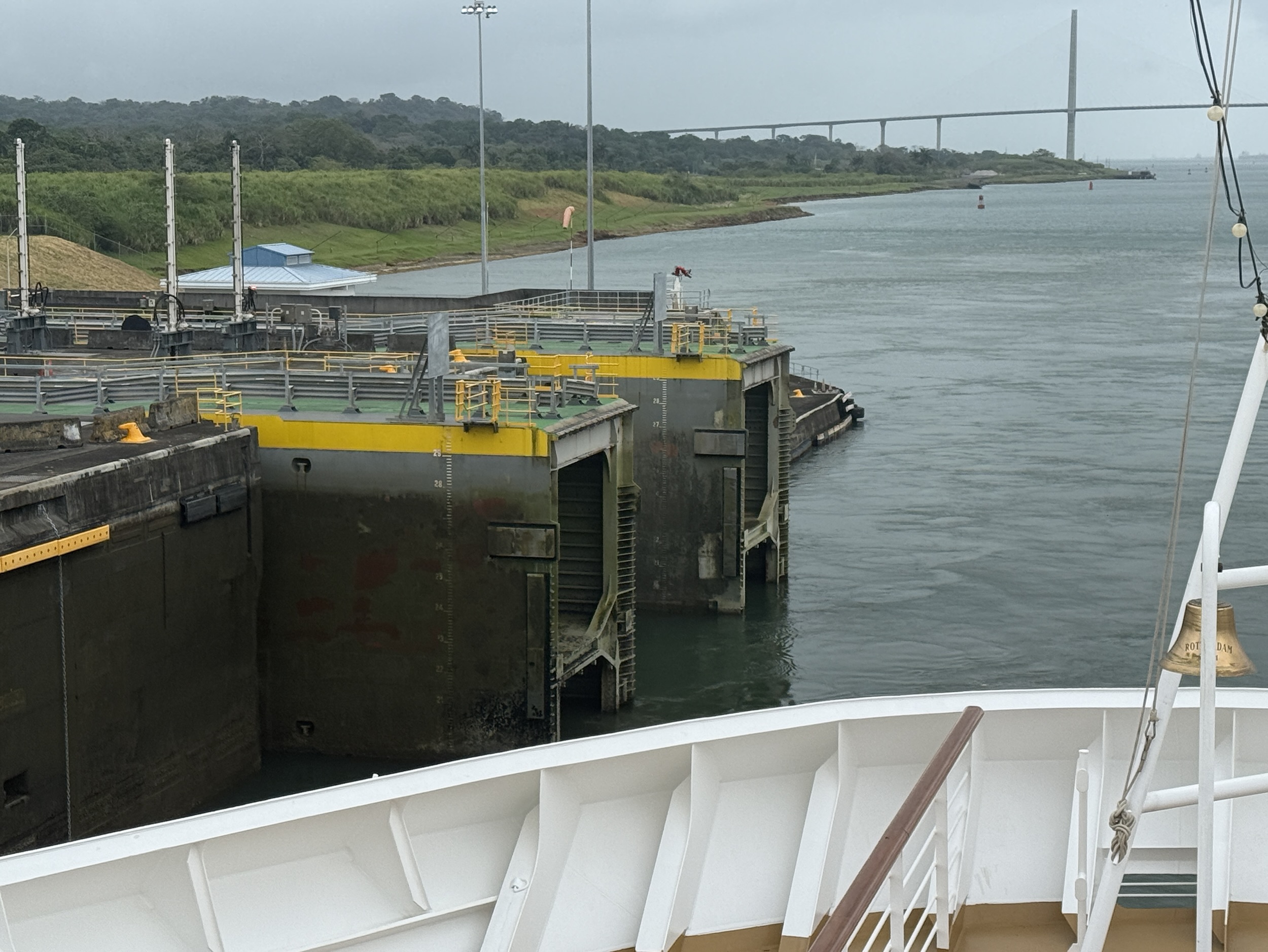 The pocket-style gates used in the new Panama Canal locks 